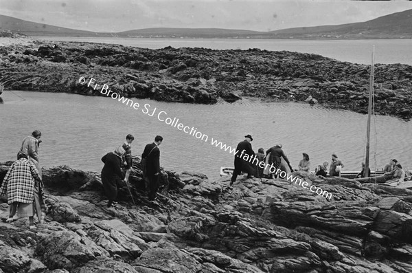 ON THE WAY TO CLARE ISLAND  AT THE BOATS